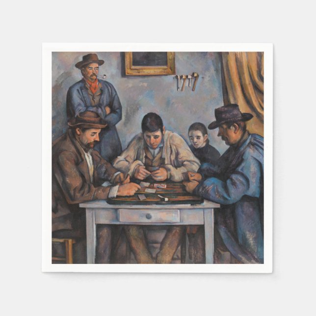 Guardanapo De Papel Paul Cezanne - Os Jogadores De Cartão (Frente)