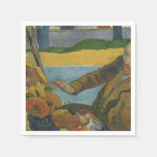 Guardanapo De Papel Paul Gauguin Vincent van Gogh pintando girassóis