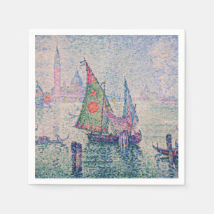 Guardanapo De Papel Paul Signac - A vela verde