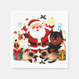 Guardanapo De Papel Pawsitivamente Alegre: O Menagerie Alegre do Papai