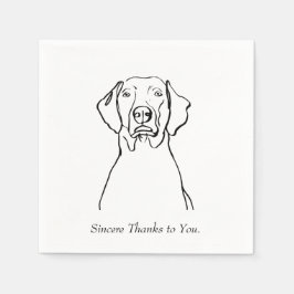 Guardanapo De Papel Pawsitives da vida com um Weim