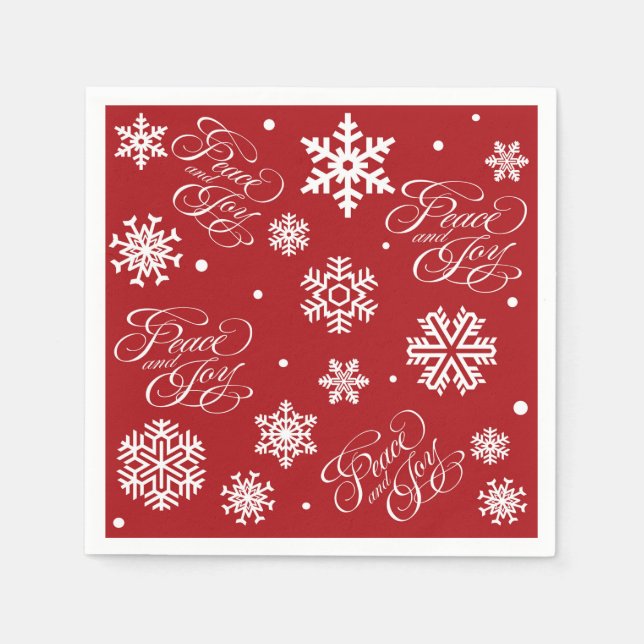 Guardanapo De Papel Paz e alegria (Frente)
