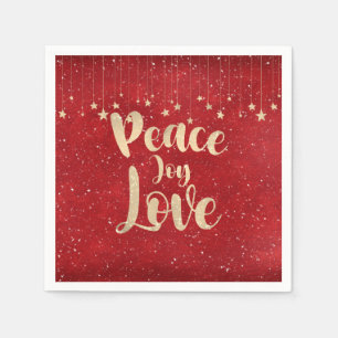 Guardanapo De Papel Paz Joy Love com Estrelas