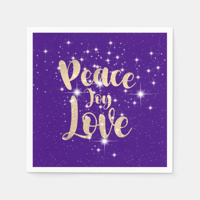 Guardanapo De Papel Paz Joy Love In Stars (Frente)
