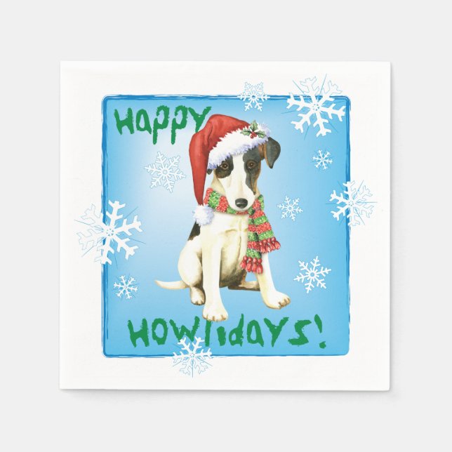Guardanapo De Papel Pé Suave de Natal Terrier (Frente)