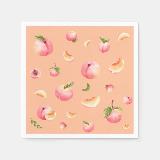 Guardanapo De Papel Peach Birthday (Frente)
