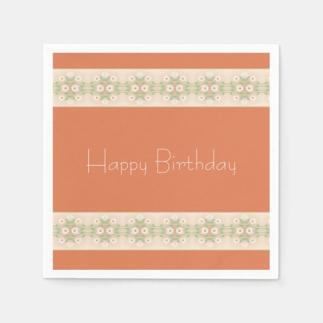 Guardanapo De Papel Peach E Beige (Frente)