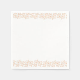 Guardanapo De Papel Peach Fuzz - padrão minimalista da ventoinha de te