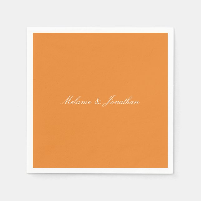 Guardanapo De Papel Peach Orange (Frente)