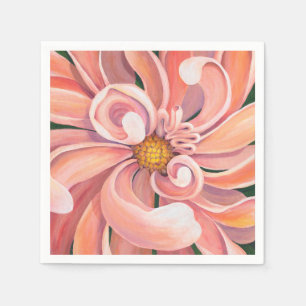 Guardanapo De Papel Peachy Pink Dahlia - Partido do Papel Napkins