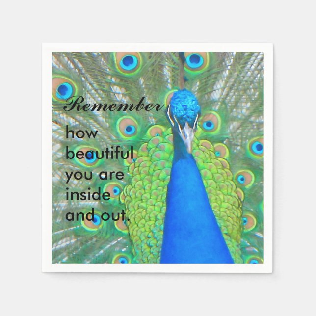 Guardanapo De Papel Peacock (Frente)