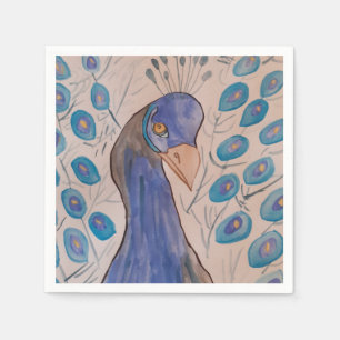 Guardanapo De Papel Peacock Blue Paper Napkins