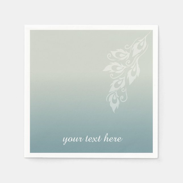 Guardanapo De Papel Peacock Feather (Frente)