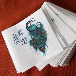 Guardanapo De Papel Peacock Feather Teal Peacocks