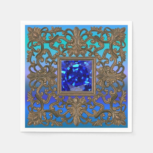 Guardanapo De Papel Peacock Jewel (Frente)