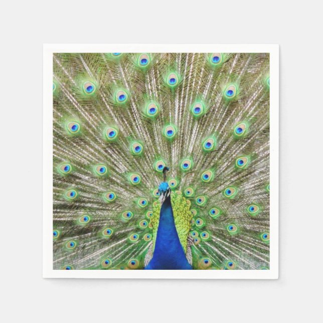 Guardanapo De Papel Peacock napkins (Frente)