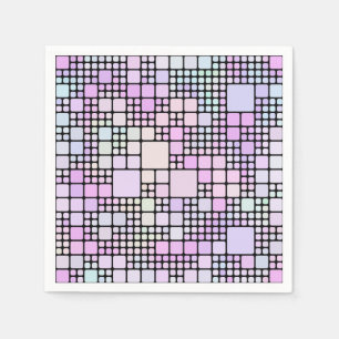 Guardanapo De Papel peças de pixel pastel :