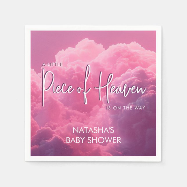 Guardanapo De Papel Pedaço do Céu está no caminho da Magia Sonhadora (Frente)