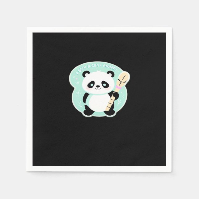 Guardanapo De Papel Peekabo Panda (Frente)