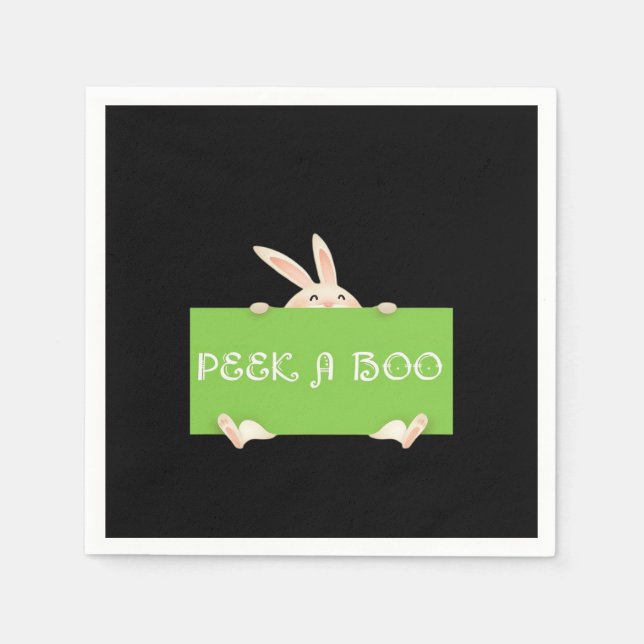 Guardanapo De Papel Peekaboo Bunny (Frente)