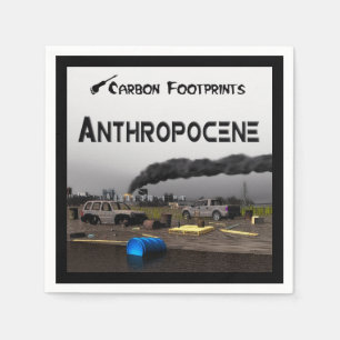 Guardanapo De Papel Pegadas de carbono - Antropoceno