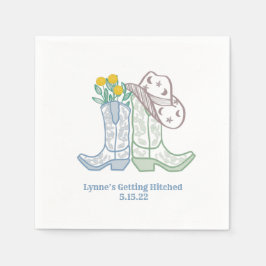 Guardanapo De Papel Pegando uma Bachelorette Rodeo Cowgirl