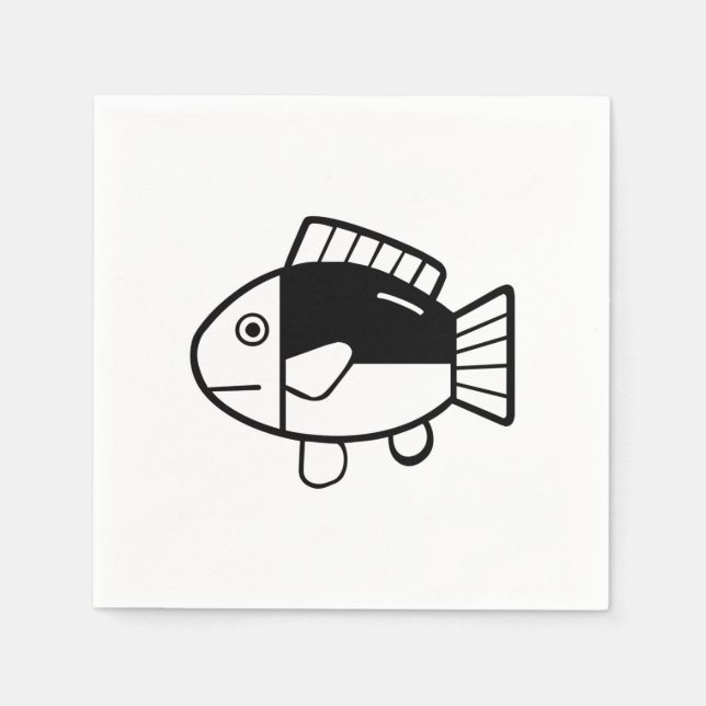 Guardanapo De Papel Peixe (Frente)