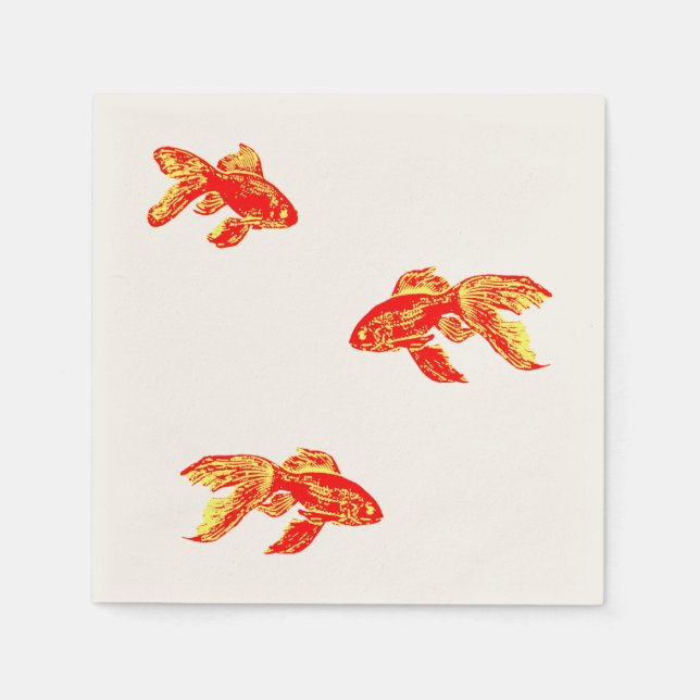 Guardanapo De Papel peixe-dourado (Frente)