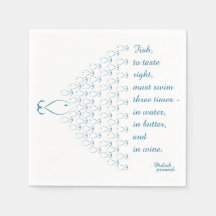 Peixe Polonês Proverb Napkin