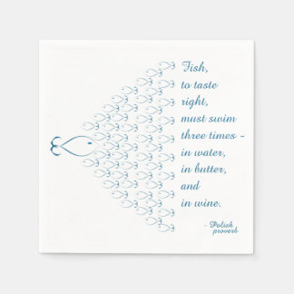Guardanapo De Papel Peixe Polonês Proverb Napkin
