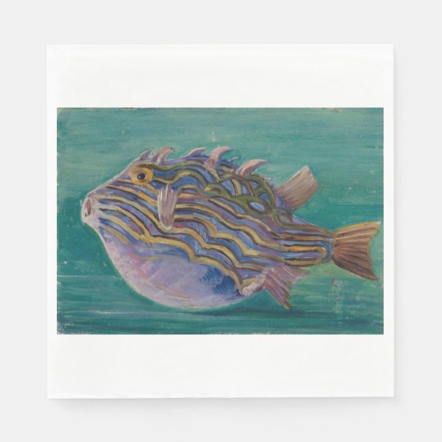 Guardanapo De Papel Peixes Tropicais Exóticos (Submarinos) (Marianne N (Frente)