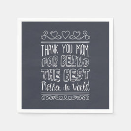 Guardanapo De Papel Pela melhor mãe do mundo | Nápoles