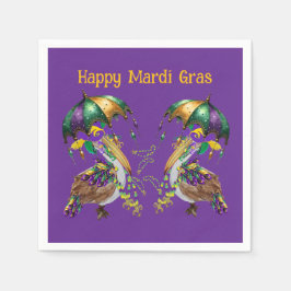 Guardanapo De Papel Pelicano Festivo de Louisiana Mardi Gras