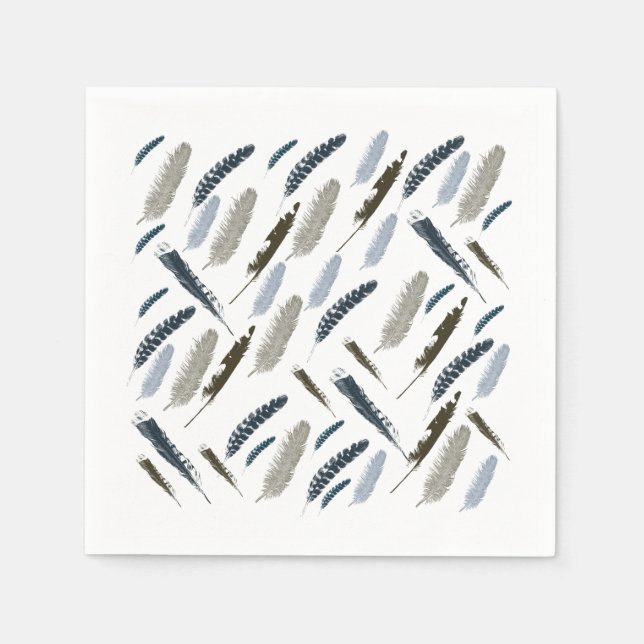 Guardanapo De Papel Penas (Frente)