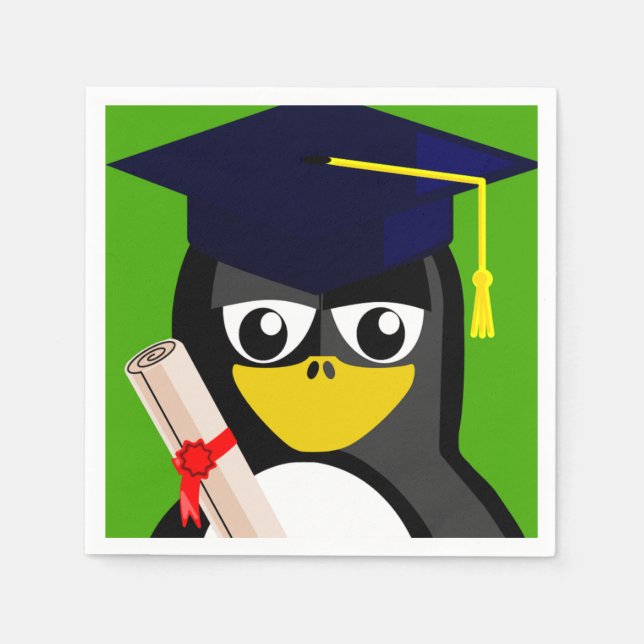 GUARDANAPO DE PAPEL PENGUIM DE GRADUAÇÃO (Frente)