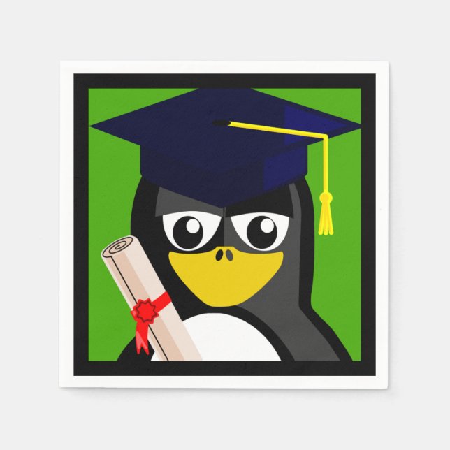 GUARDANAPO DE PAPEL PENGUIM DE GRADUAÇÃO (Frente)