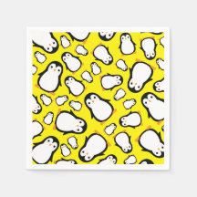 Penguin Cute Winter Party Napkins