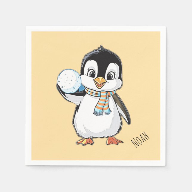 Guardanapo De Papel Penguin day celebrating-20 january or any (Frente)