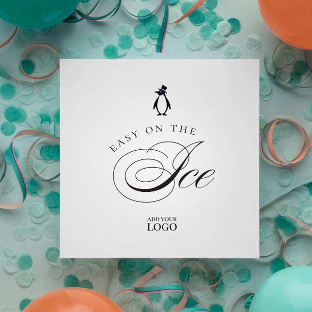 Guardanapo De Papel Penguin Easy on the Ice Bar Restaurant Cocktail (Criador carregado)