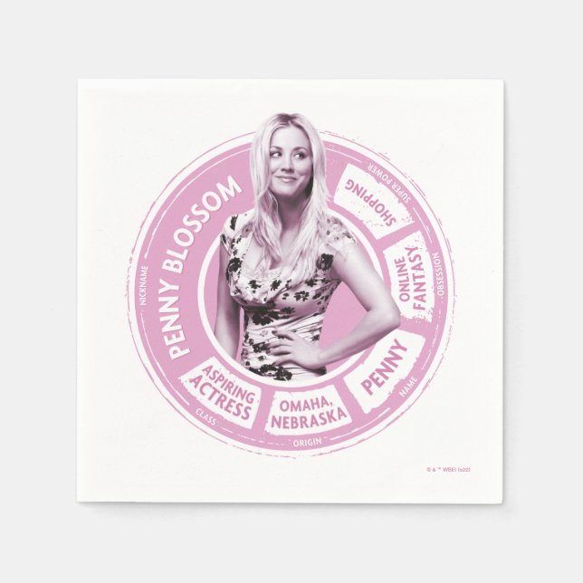 Guardanapo De Papel Penny Blossom Info Graphic (Frente)