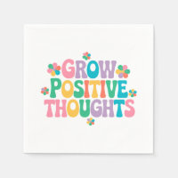 Pensamentos Positivos Crescentes - Inspiração Flor