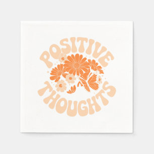 Guardanapo De Papel Pensamentos Positivos - Flores e Borboletas