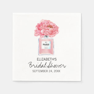 Guardanapo De Papel Peões Rosa e Chá de panela Floral de Perfume