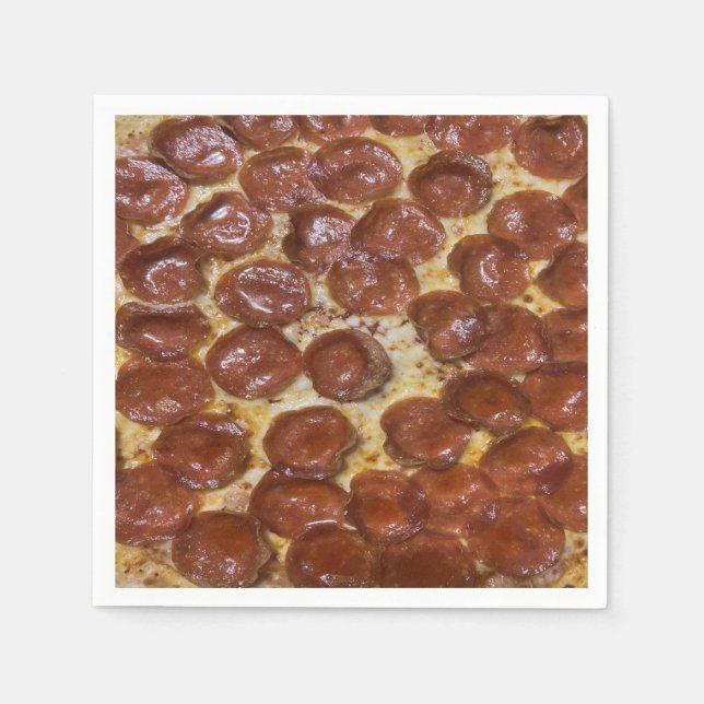Guardanapo De Papel Pepperoni Pizza (Frente)