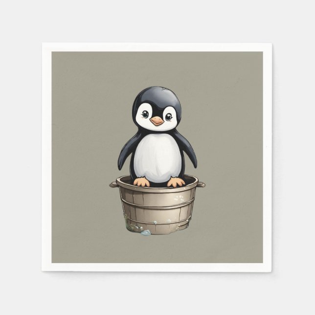 Guardanapo De Papel Peppy Penguin (Frente)