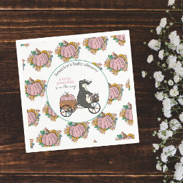 Guardanapo De Papel Pequena Abóbora no Chá de fraldas Way Girl