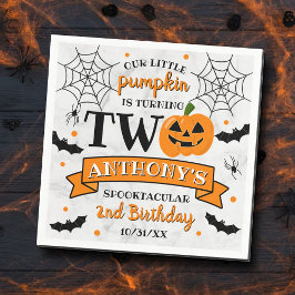 Guardanapo De Papel Pequena Abóbora Transformando Dois segundos aniver