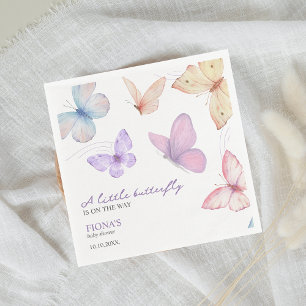 Guardanapo De Papel Pequena Chá de fraldas de borboleta