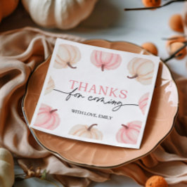 Guardanapo De Papel Pequeno Abóbora Transformando Um Aniversário