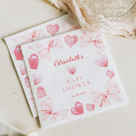 Guardanapo De Papel Pequeno Arco Rosa-Rosa-Chá de fraldas